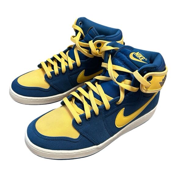 Nike Air Jordan AJKO 1 Laney High True Blue Topaz Gold DO5047-407 Size 9.5 - Picture 2 of 14